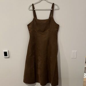 Banana Republic Brown Midi A-Line Dress